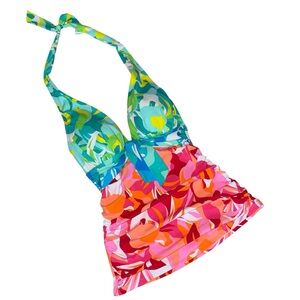 Bleu Rod Beattie Multicolor Halter Tankini